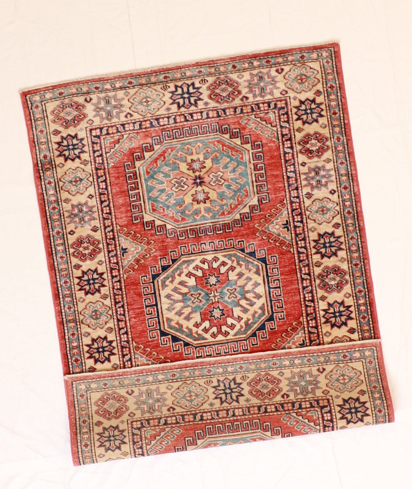 3x5 - Shirvan Wool Geometric Rectangle - Hand Knotted Rug
