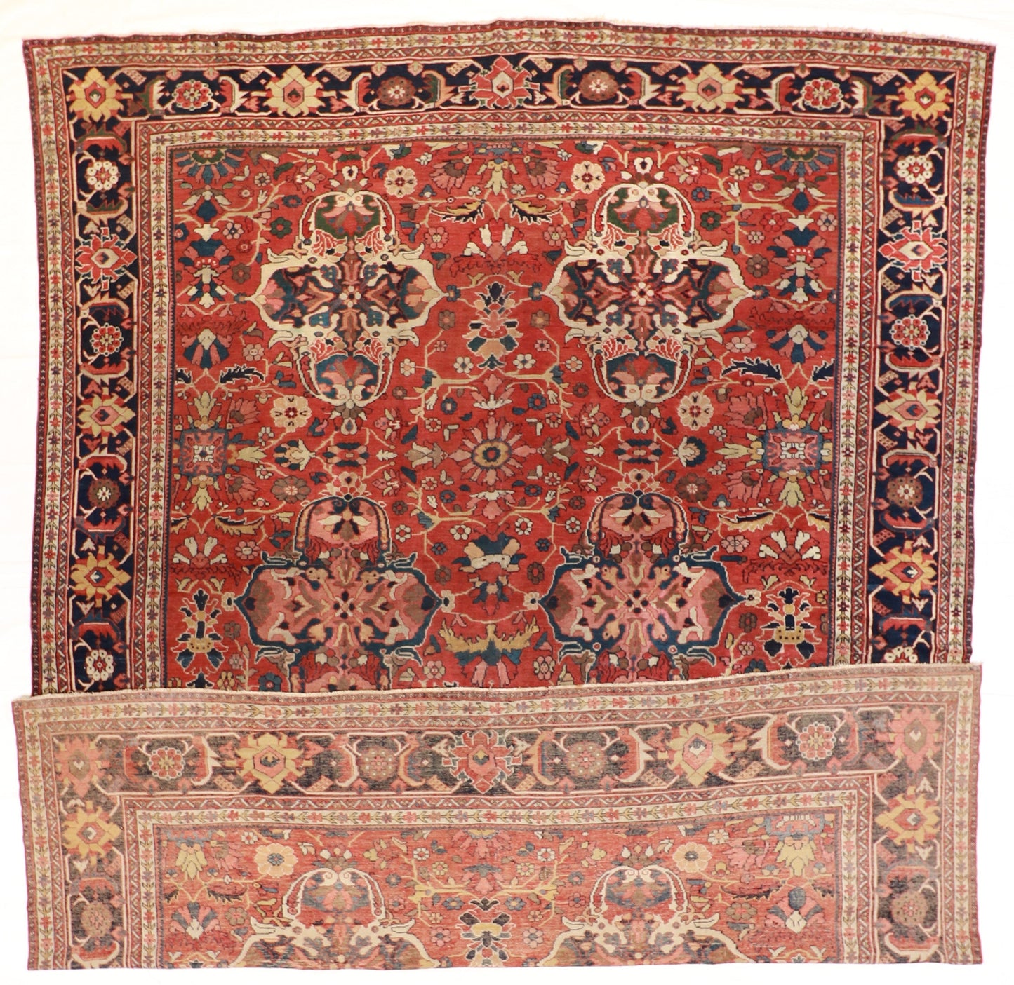 10 x 14 - Sultan Abad Wool All Over Rectangle - Hand Knotted Rug — 57806