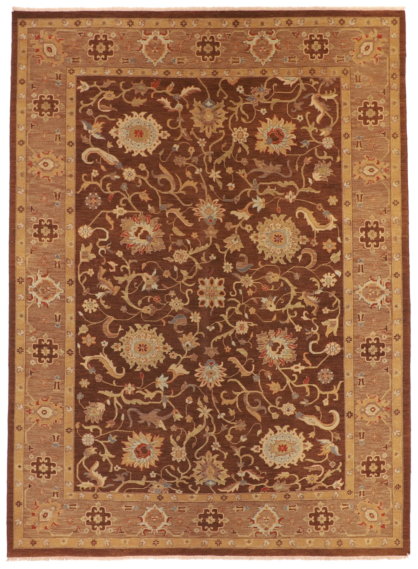 10x14 - Sh Abbas Fine/Wool Traditional Rectangle - Hand Knotted Rug