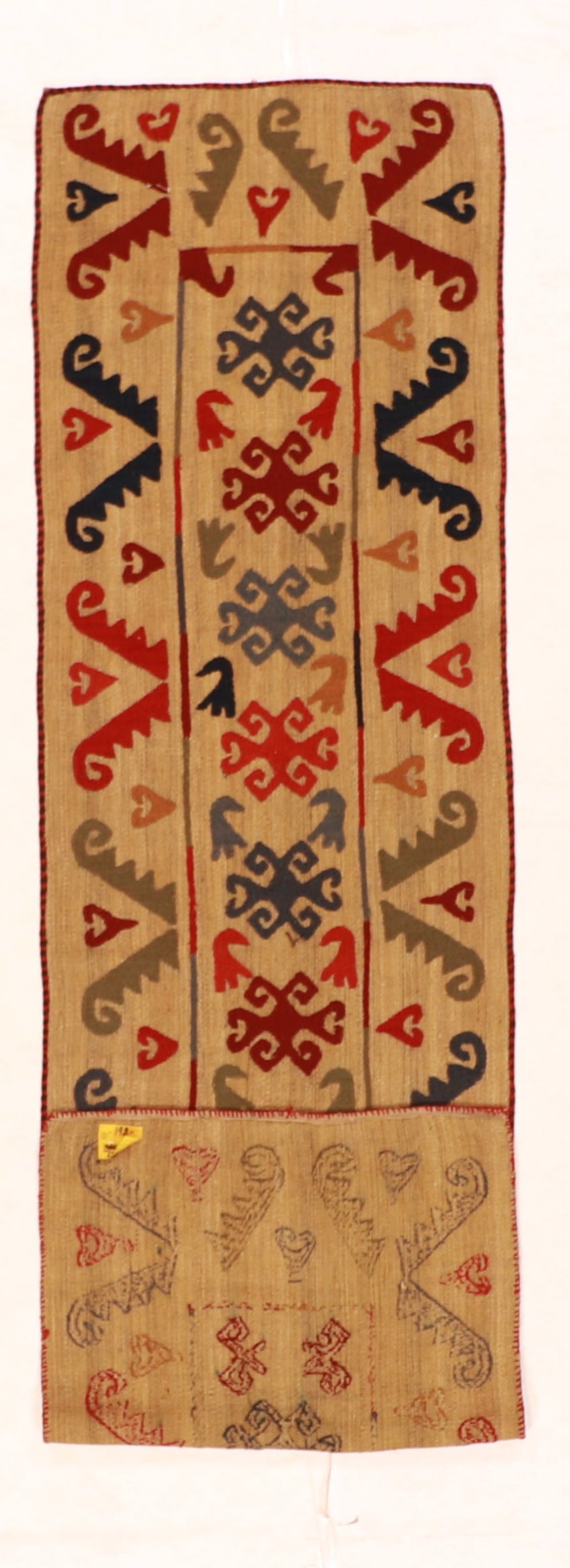Runner - Suzani Fine/Wool Geometric Rectangle - Hand Knotted Rug