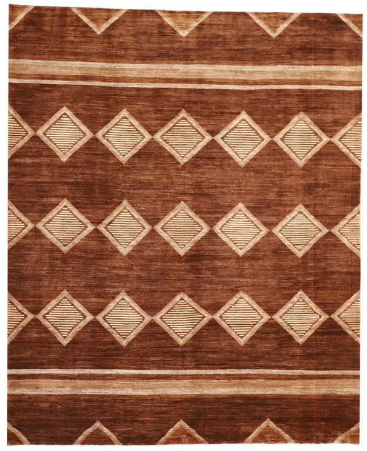 8x10 - Mountain  Modern Wool All Over Rectangle - Hand Knotted Rug — 57990