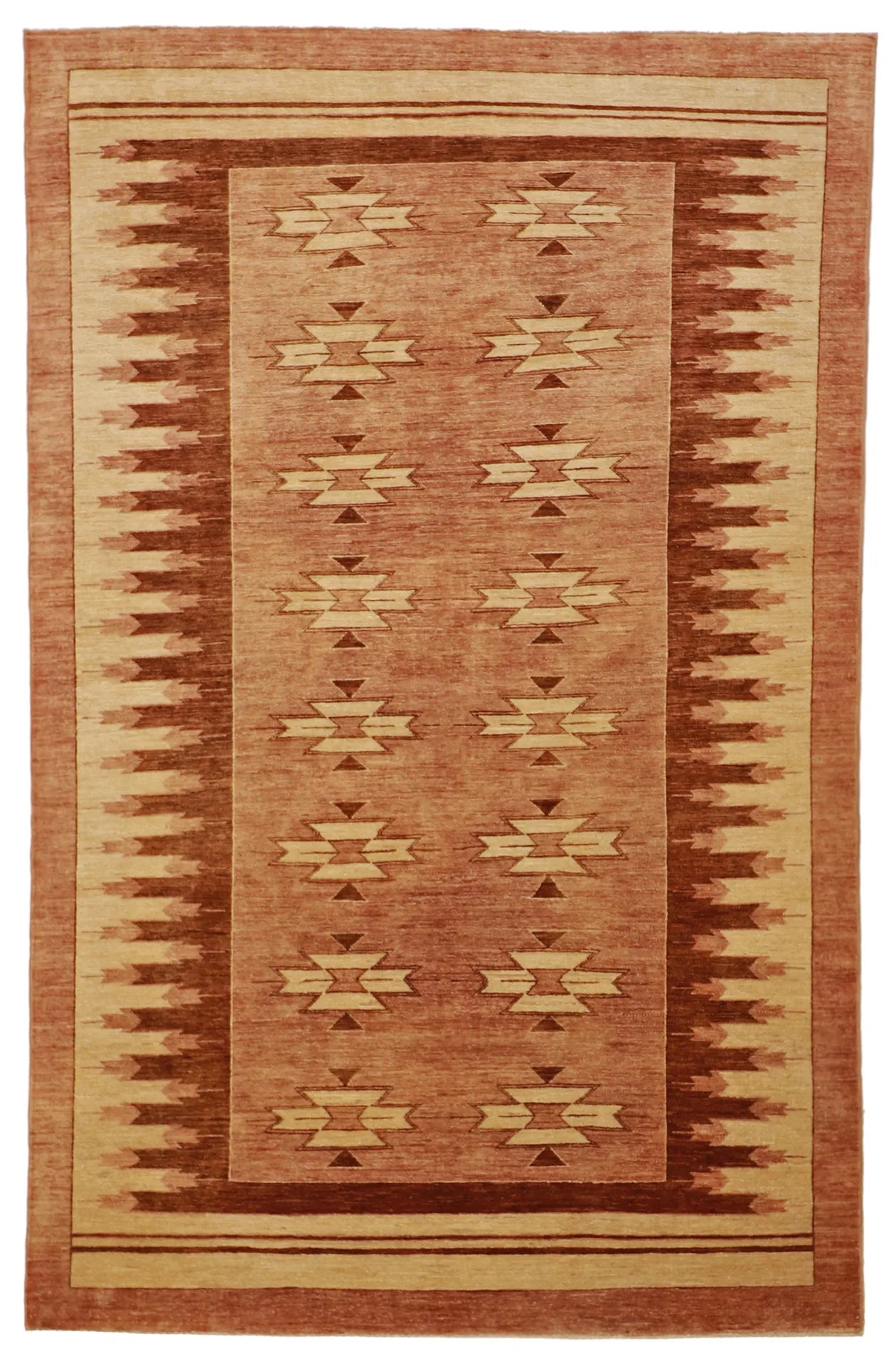 5x7 - Mountain Modern Fine All Over Rectangle - Hand Knotted Rug — 58019