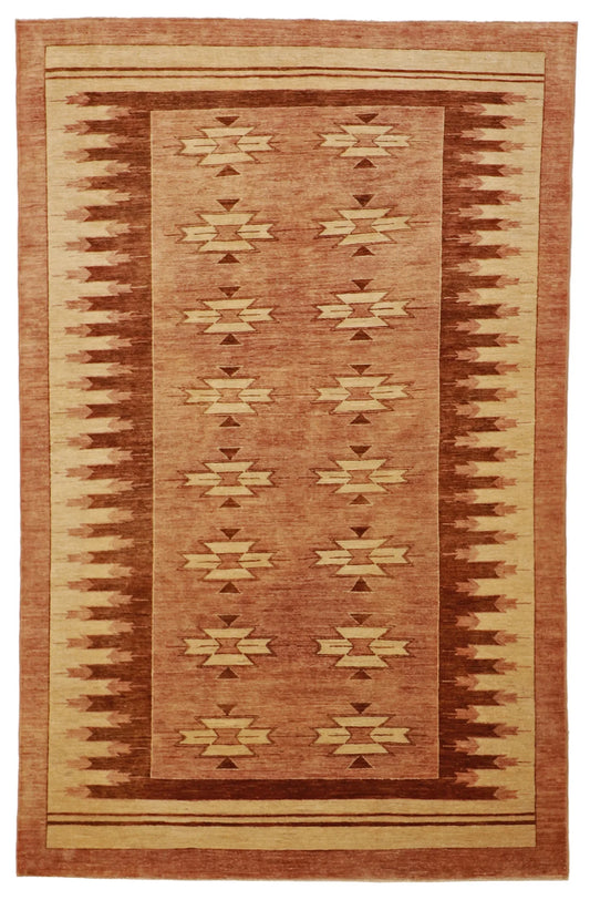 5x7 - Mountain Modern Fine All Over Rectangle - Hand Knotted Rug — 58019