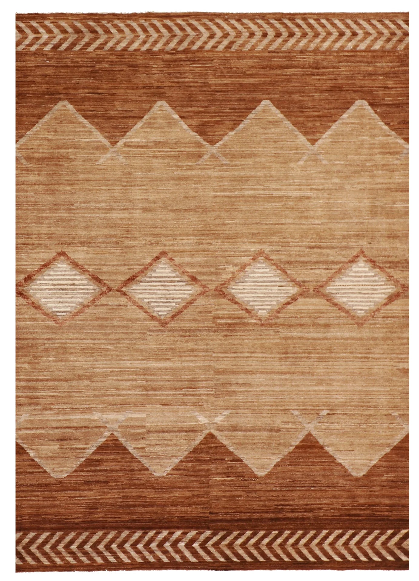 5x7 - Mountain Modern Fine All Over Rectangle - Hand Knotted Rug — 58040