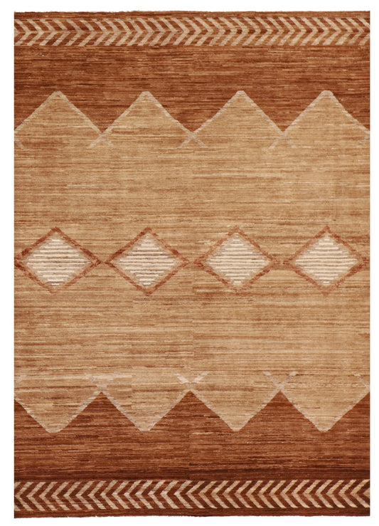 5x7 - Mountain Modern Fine All Over Rectangle - Hand Knotted Rug — 58040