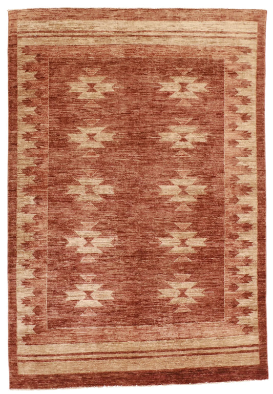 5x7 - Mountain Modern Fine All Over Rectangle - Hand Knotted Rug — 58044