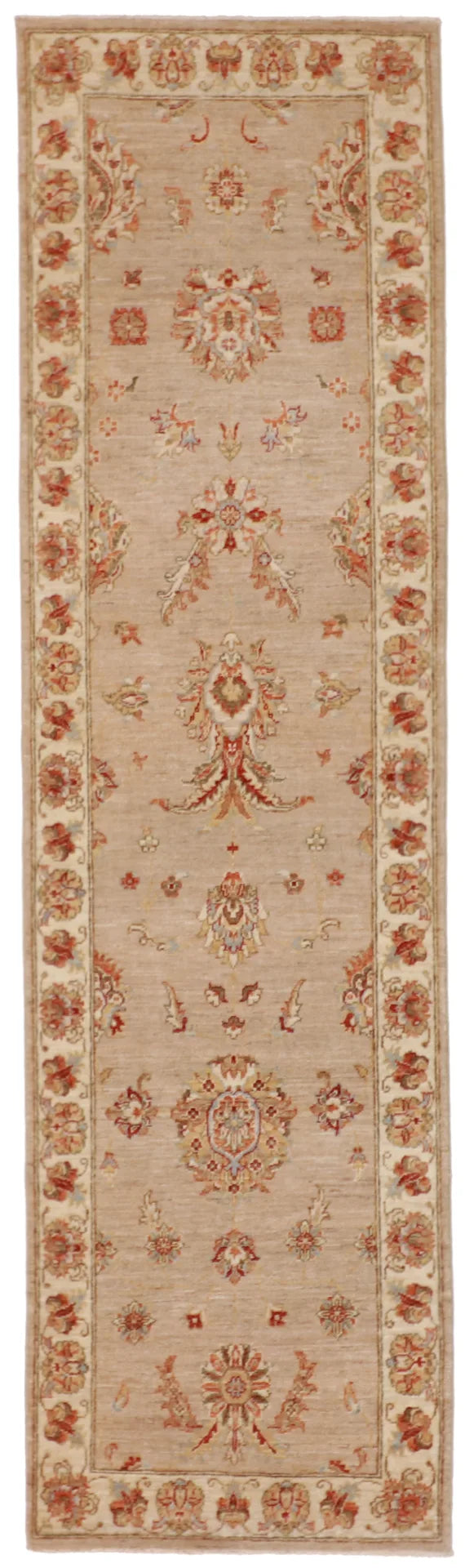 Runner - Tabriz Fine All Over Rectangle - Hand Knotted Rug — 58097