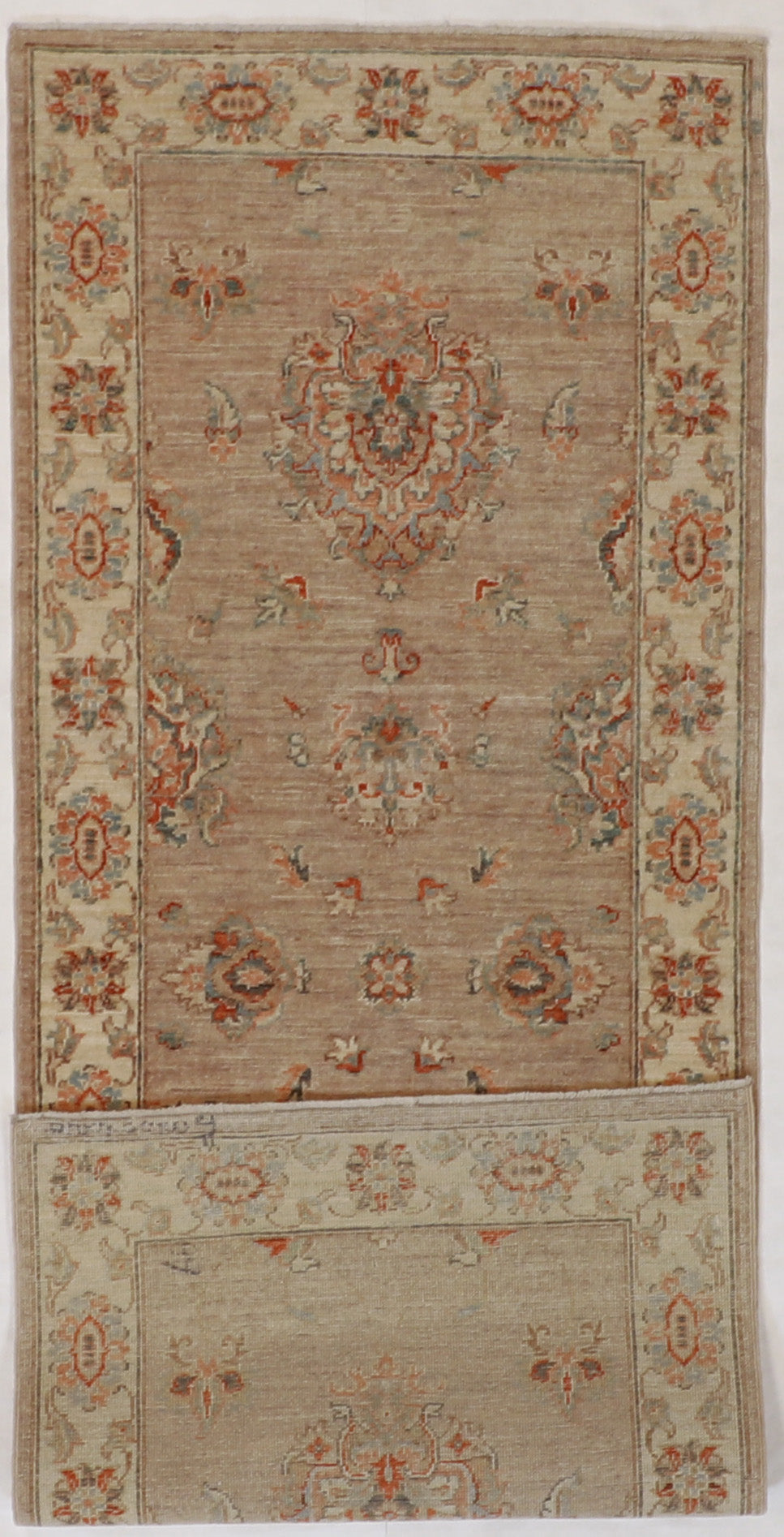 2.6 x 6.4 Runner- Isfahan Fine All Over Rectangle - Hand Knotted Rug — 58100