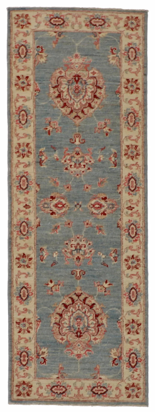 Runner - Tabriz Fine/Wool All Over Rectangle - Hand Knotted Rug — 58104