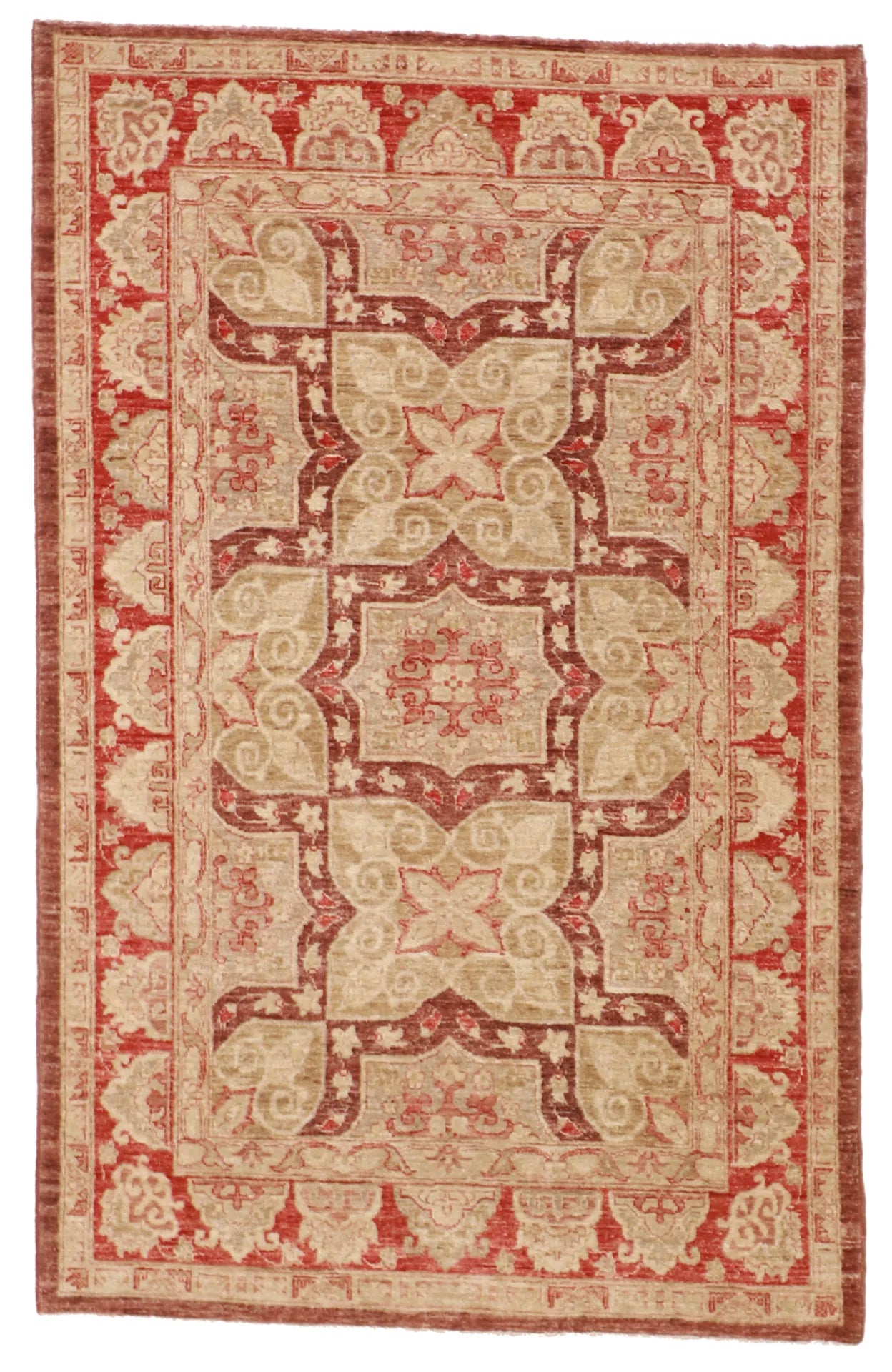 4x6 - Sh Abbas Fine/Wool All Over Rectangle - Hand Knotted Rug — 58229