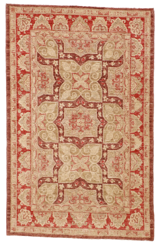 4x6 - Sh Abbas Fine/Wool All Over Rectangle - Hand Knotted Rug — 58229