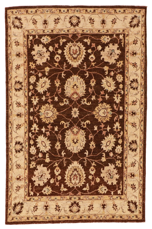 4x6 - Tabriz Fine All Over Rectangle - Hand Knotted Rug — 58243