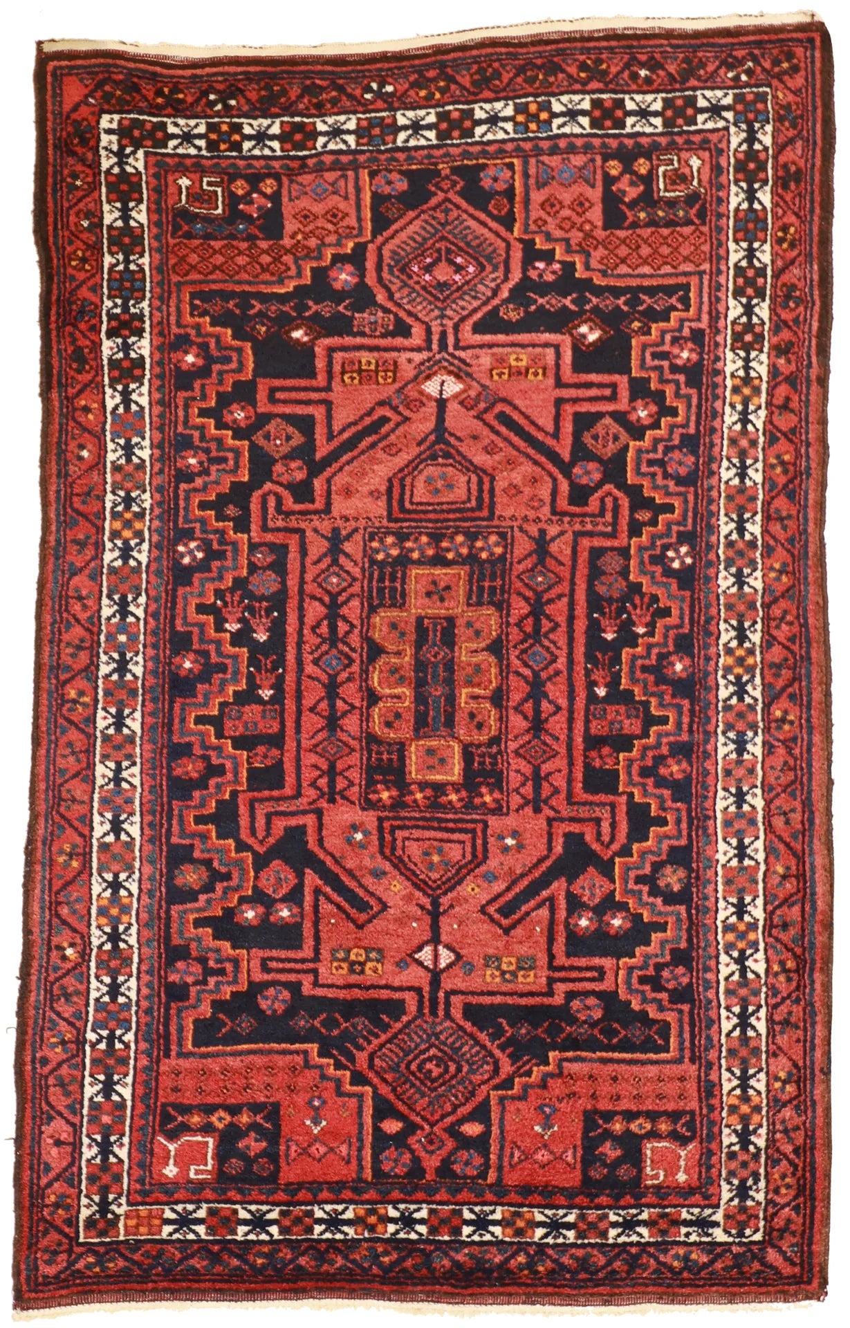 5x7 - Lori Wool Geometric Rectangle - Hand Knotted Rug — 58353