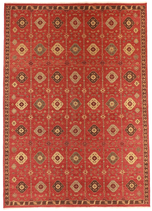 10x14 - Mahal Fine/Wool All Over Rectangle - Hand Knotted Rug