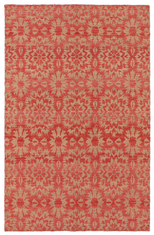 4x6 - Kilim Fine Wool Geometric Rectangle - Hand Knotted Rug