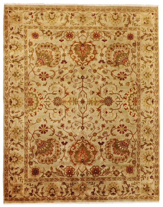 W 7.11 - L 10 - Mahal Wool All Over Rectangle - Hand Woven Rug - 58996