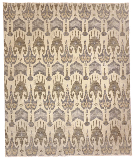 8x10 - Modern Wool All Over Rectangle - Hand Knotted Rug — 58998