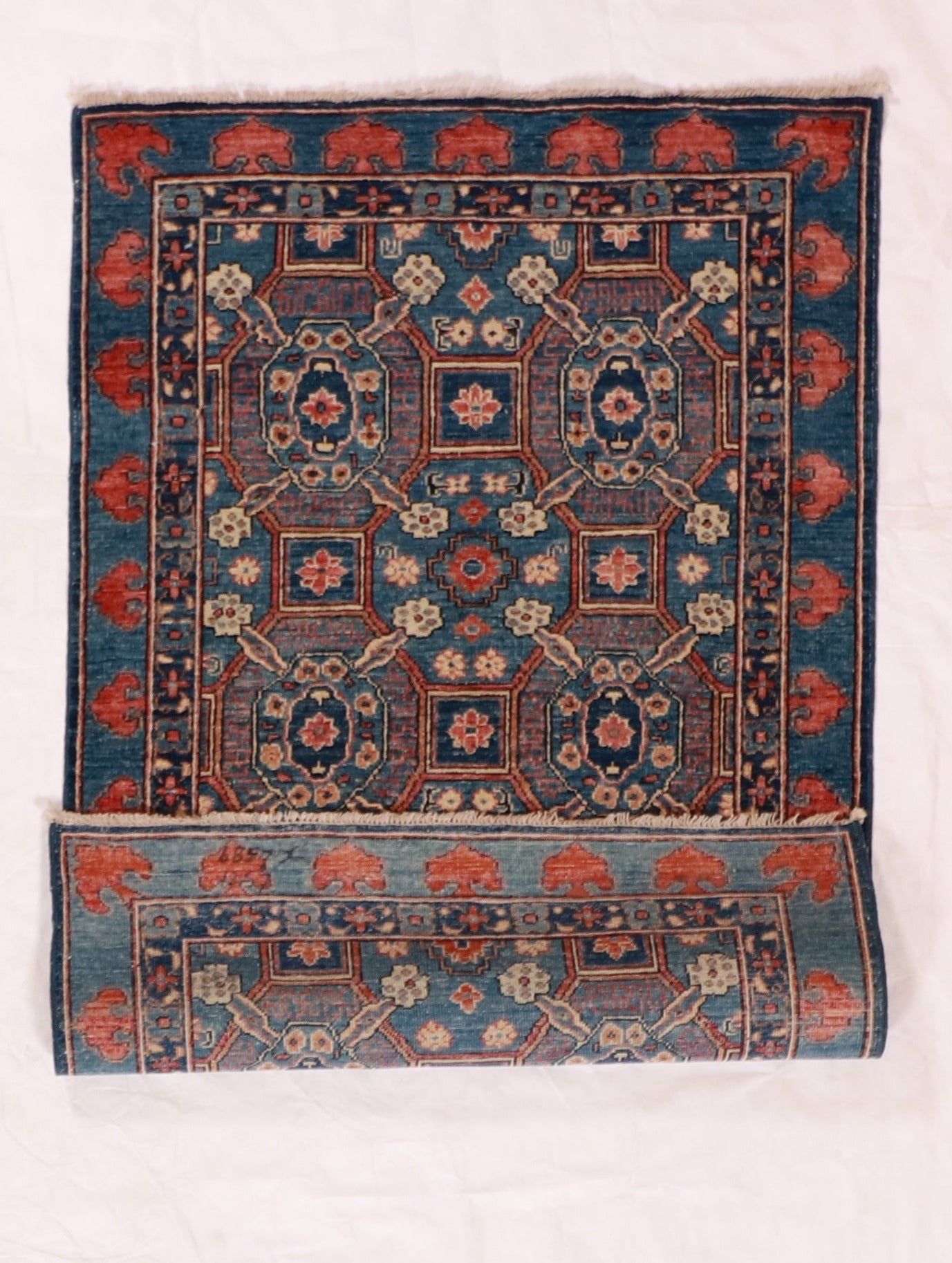 3x5 - Ardabil Fine Geometric Rectangle - Hand Knotted Rug