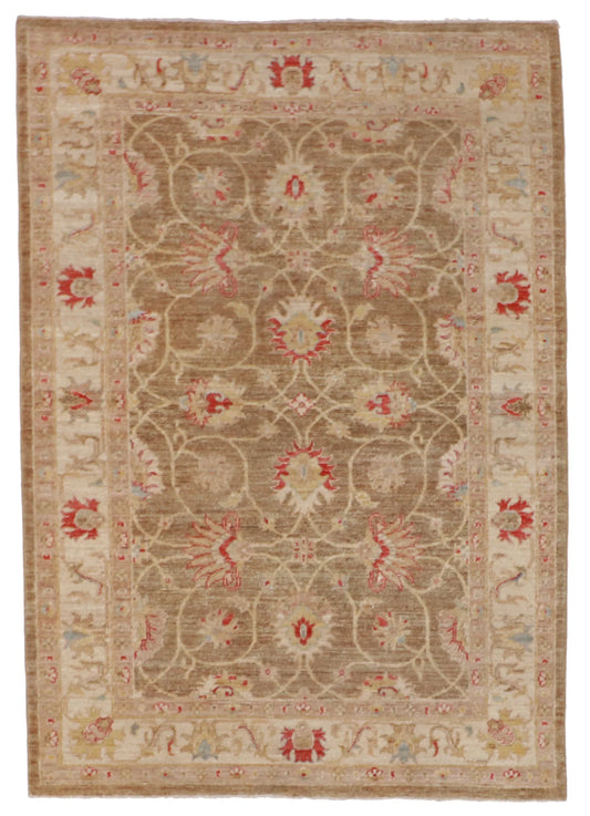 4x6 - Mahal Fine/Wool All Over Rectangle - Hand Knotted Rug — 59500