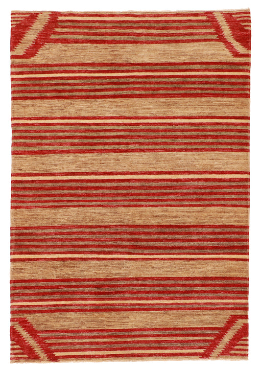 4x6 - Navajo Fine Wool All Over Rectangle - Hand Knotted Rug