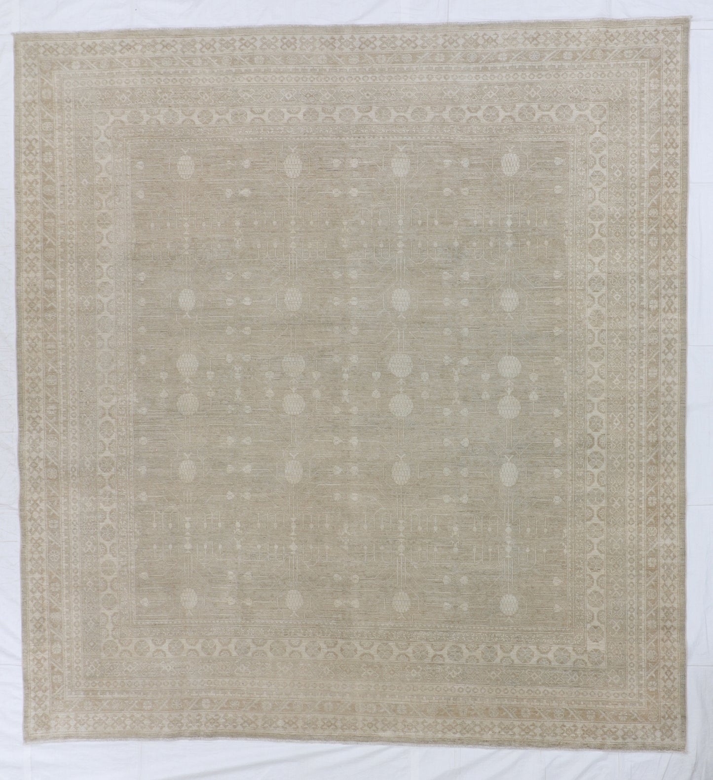 9x12 - Malayer Fine Wool All Over Rectangle - Hand Knotted Rug