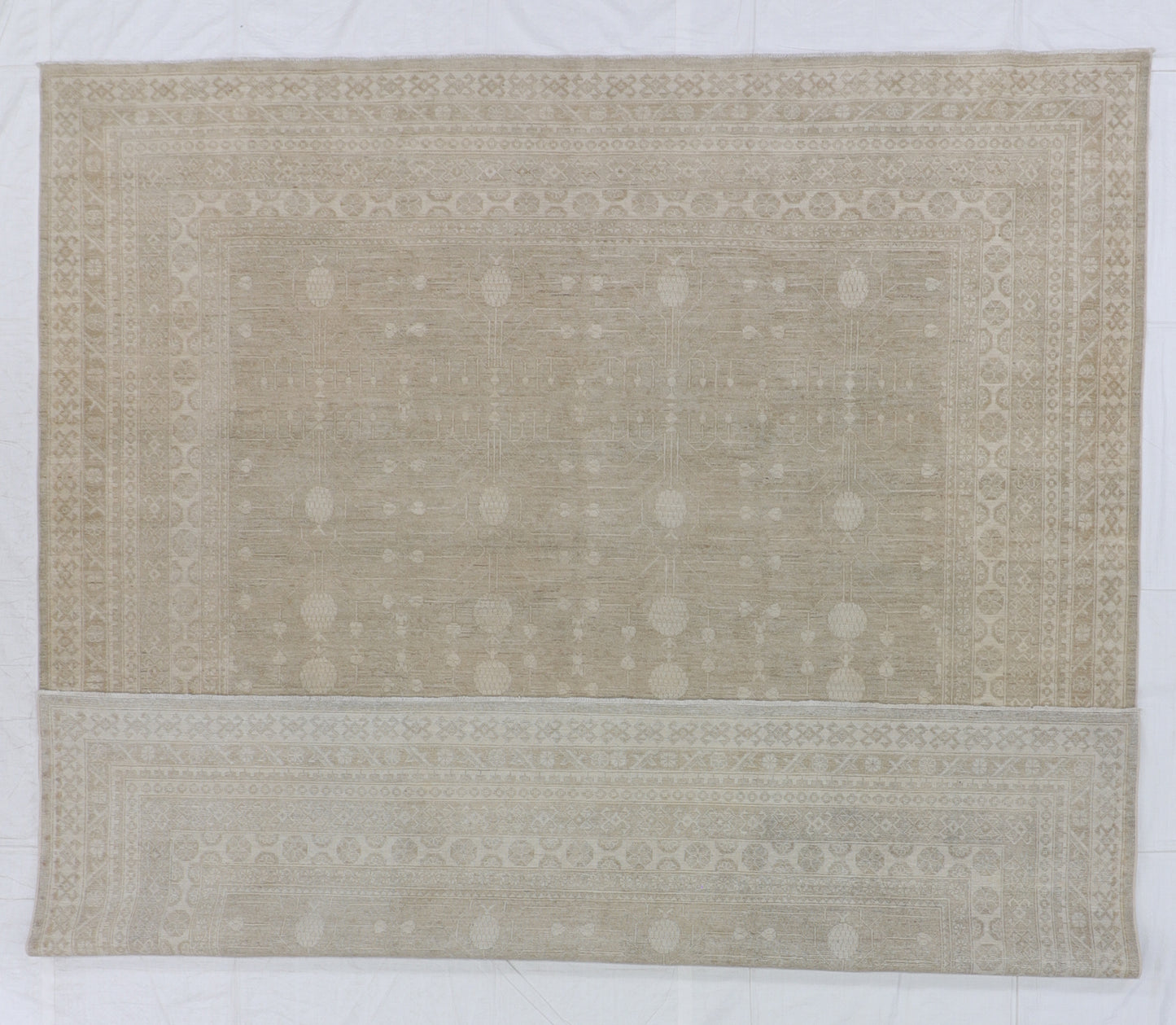 9x12 - Malayer Fine Wool All Over Rectangle - Hand Knotted Rug
