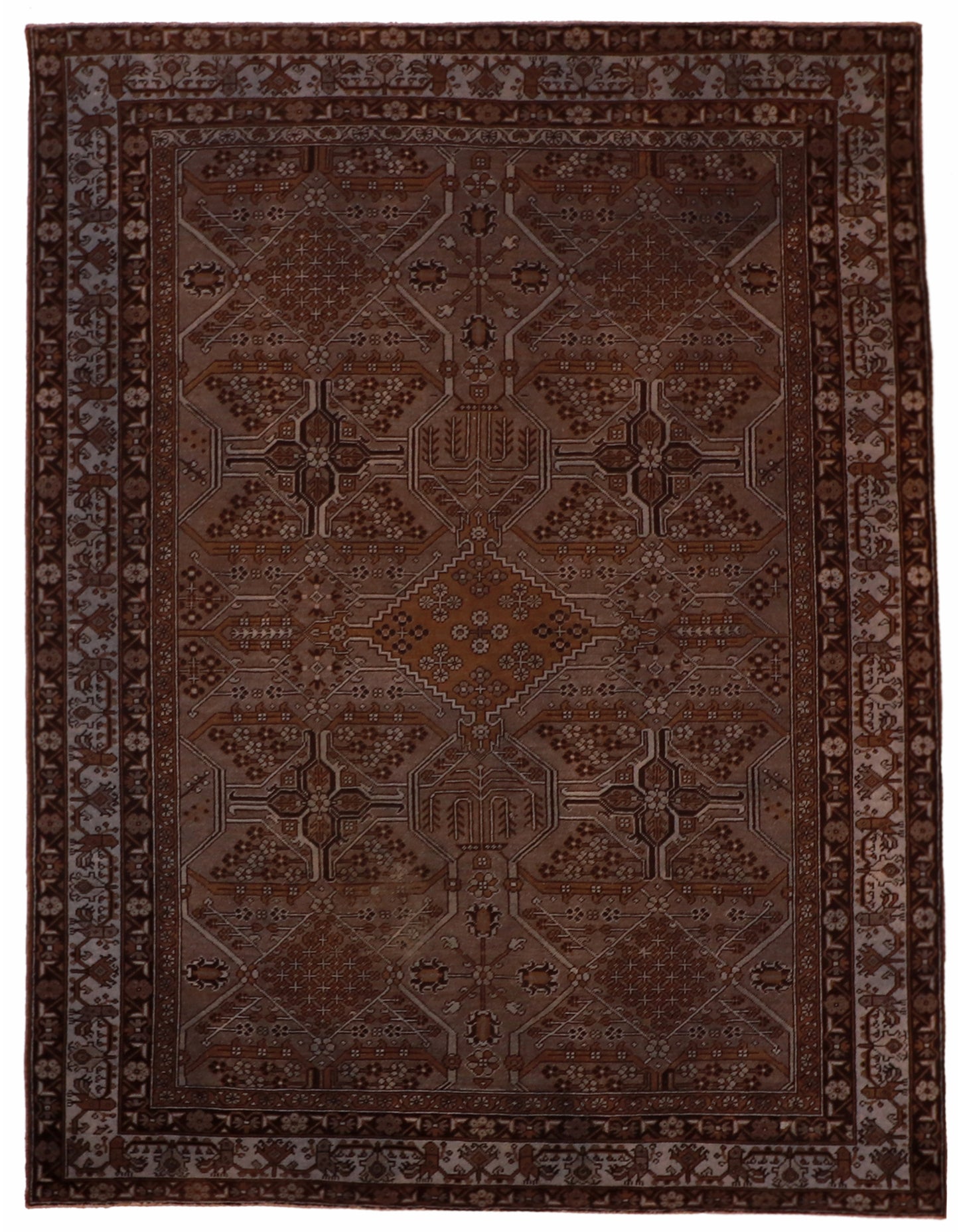 W 8.3 X L 10.8 Vintage 100% Wool Handmade - 59687