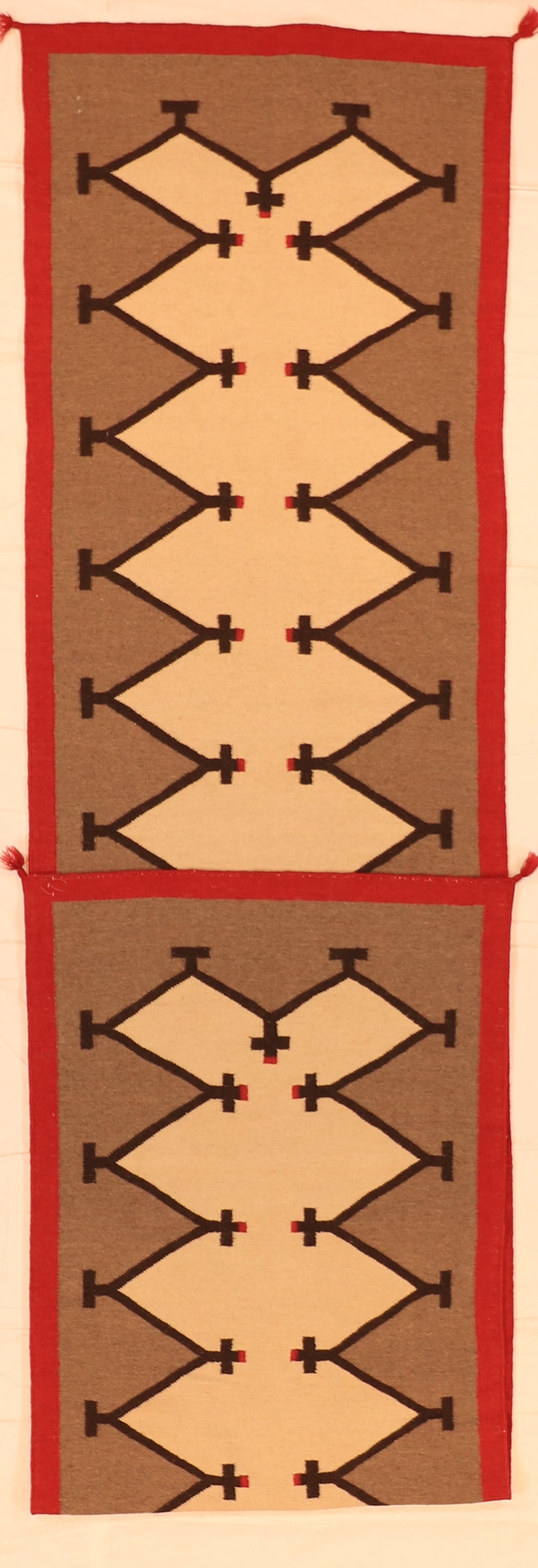Runner - Kilim Navajo Rectangle - Hand Knotted Rug — 59761