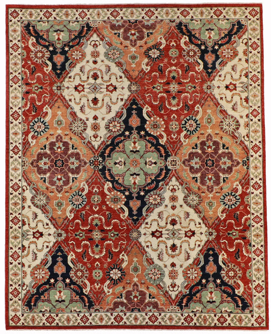 8x10 - Bakhtiharie Fine All Over Rectangle - Hand Knotted Rug — 59912