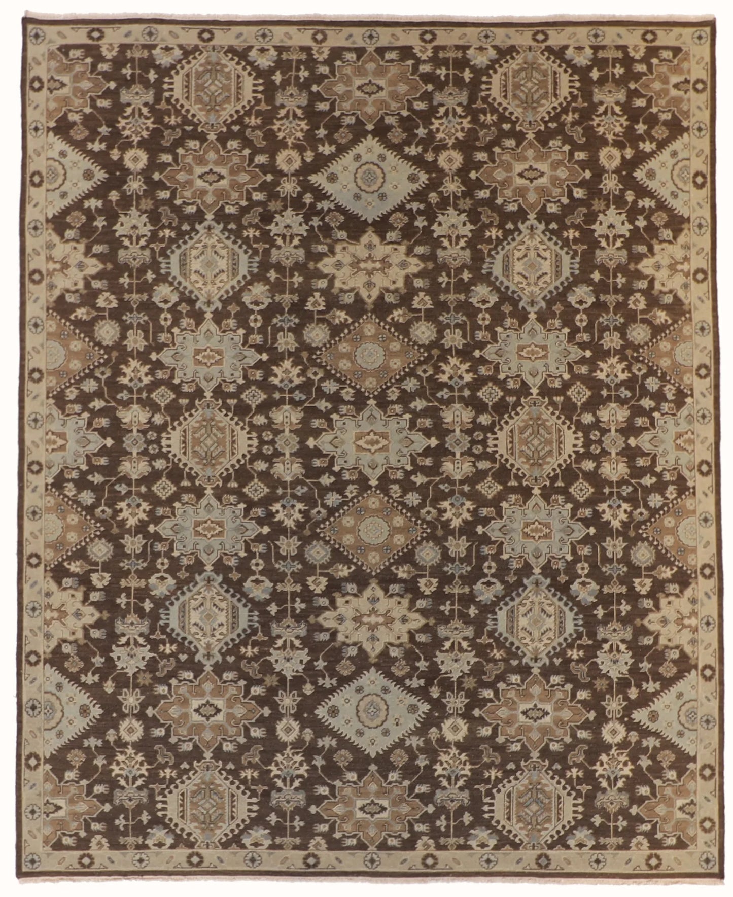 W 8 - L 10 - Mahal Wool Traditional Rectangle - Hand Woven Rug - 59949