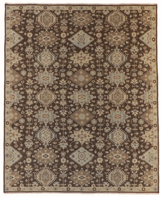 W 8 - L 10 - Mahal Wool Traditional Rectangle - Hand Woven Rug - 59949
