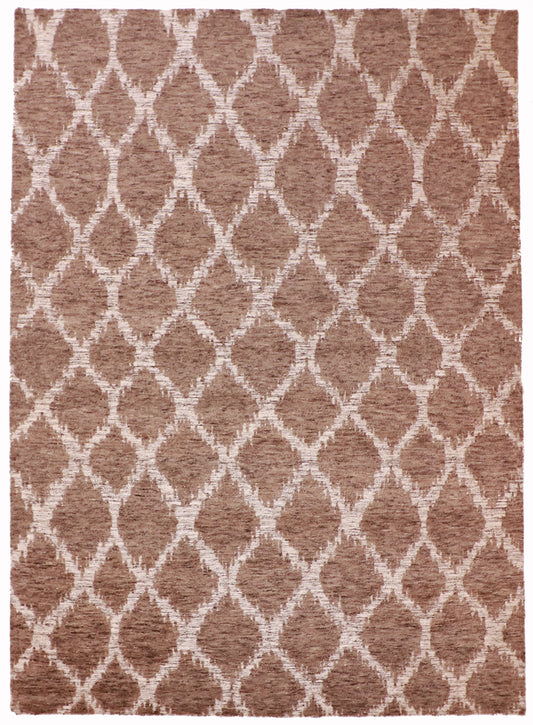 W 8.10 L 12.2 Modern 100% Wool Handmade All Over Design - 60260