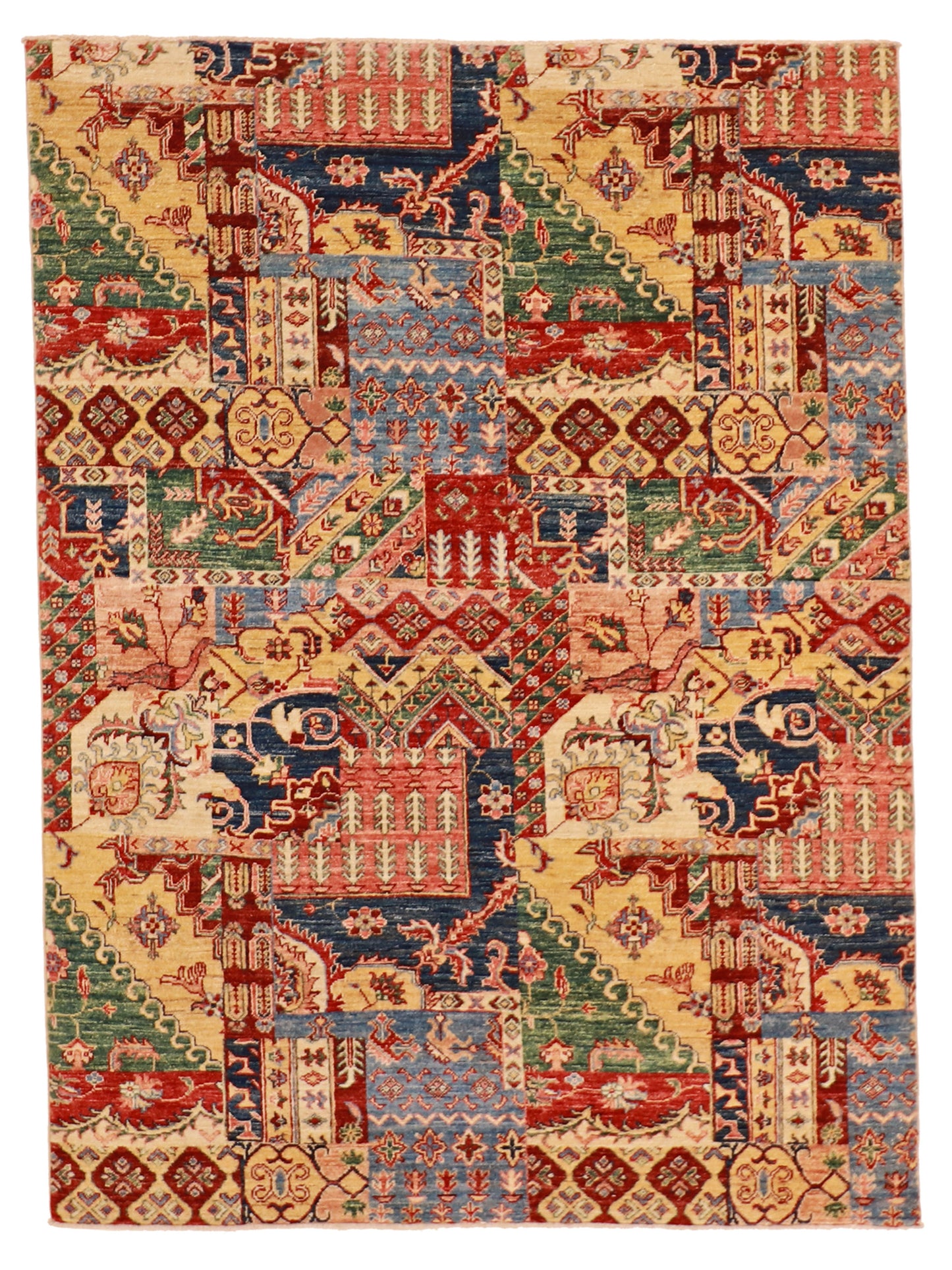 5x7 - Bakhtiarie Fine All Over Rectangle - Hand Knotted Rug