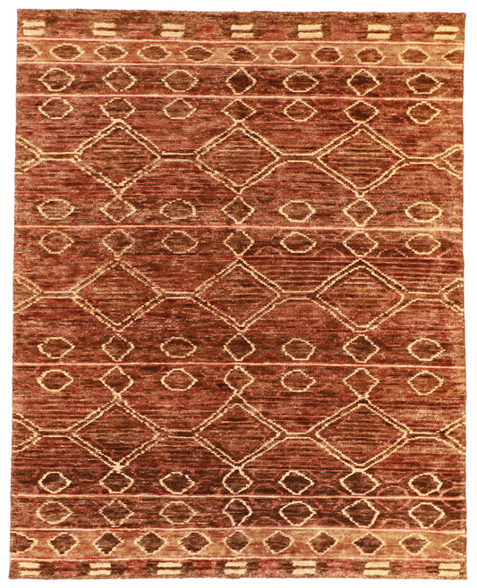 8x10 - Modern Fine All Over Rectangle - Hand Knotted Rug