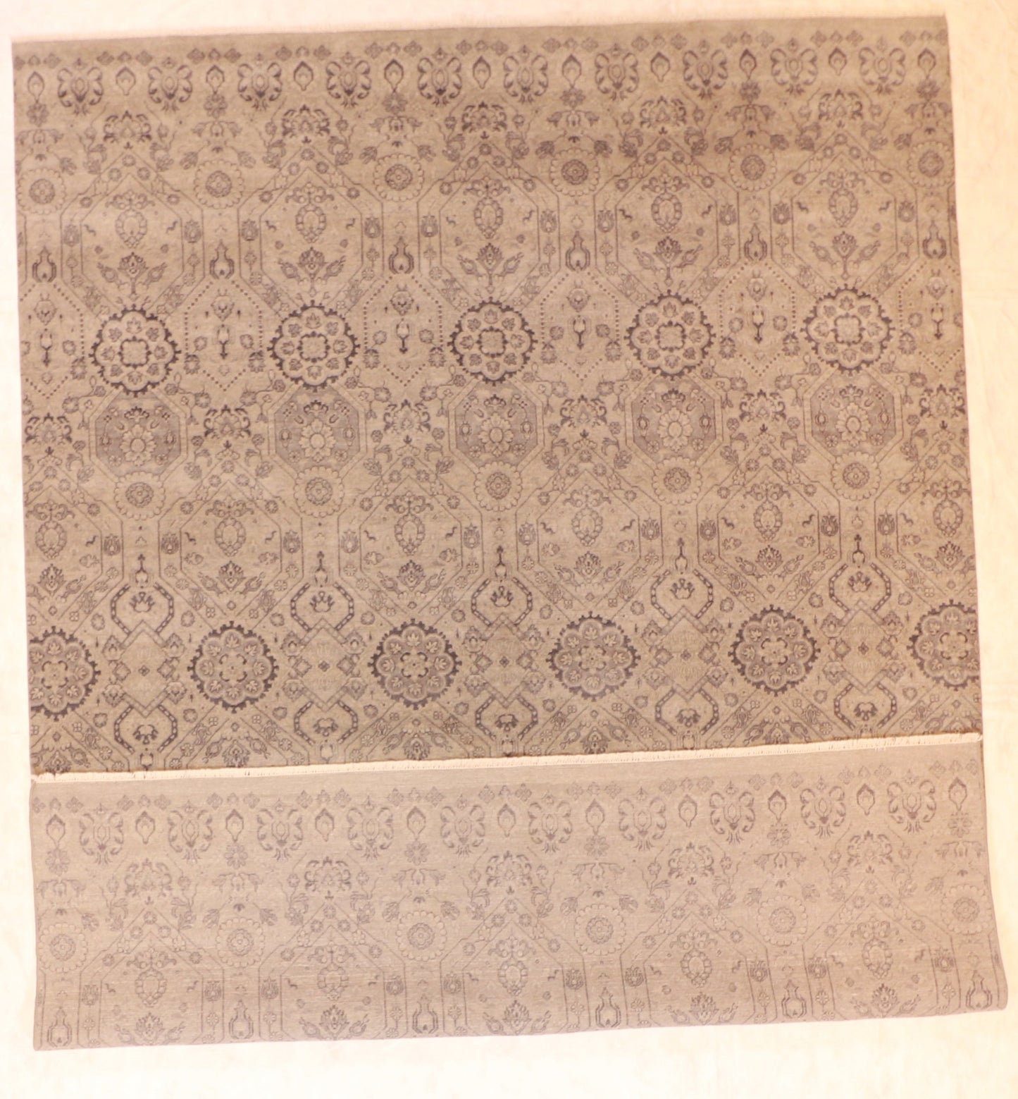 9x12 - Mahal Fine/Wool All Over Rectangle - Hand Knotted Rug