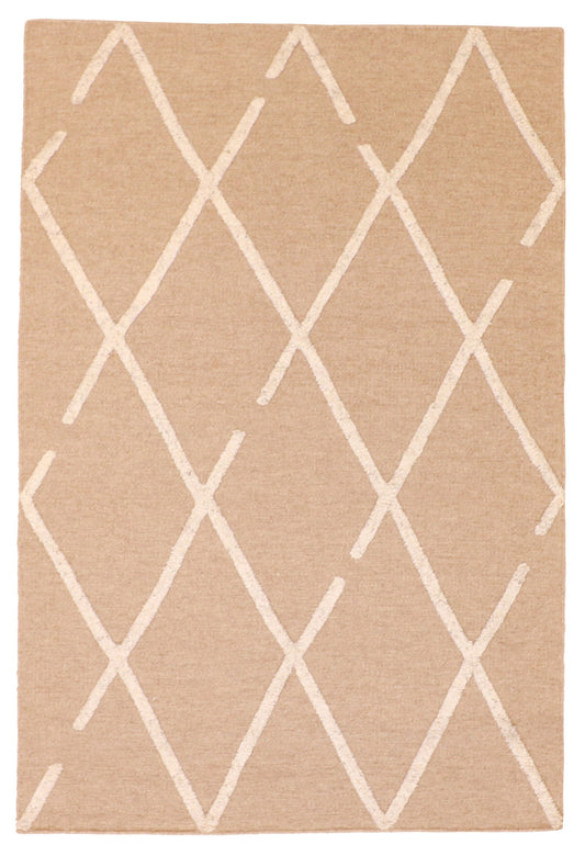 4x6 - Modern Fine All Over Rectangle - Hand Knotted Rug