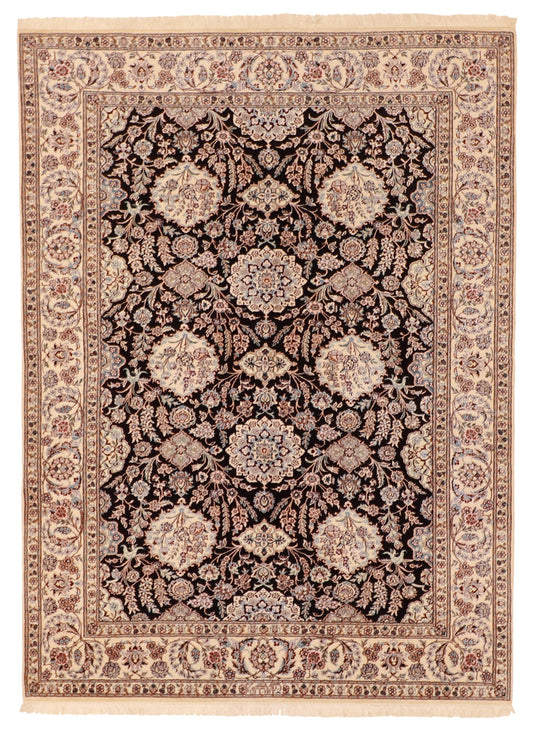 5x7 - Naine Fine/Wool/Silk All Over Rectangle - Hand Knotted Rug