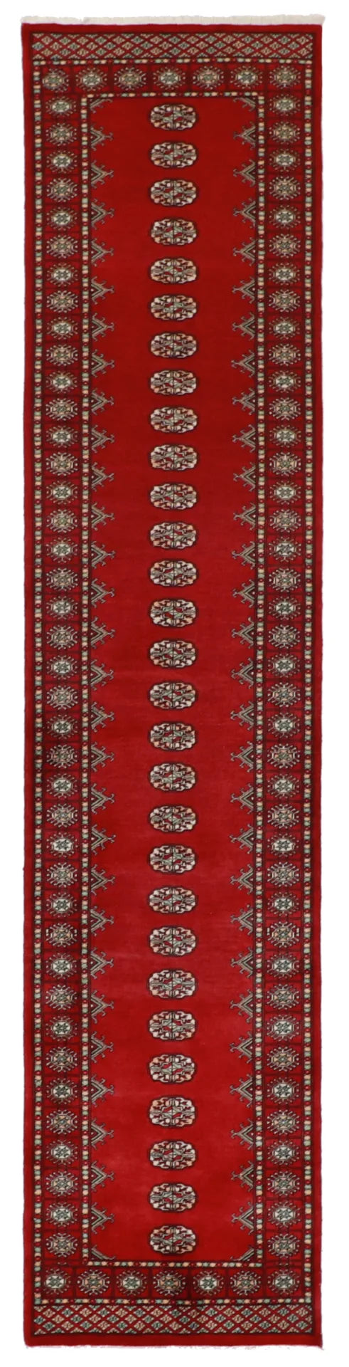 Runner - Bokhara Fine All Over Rectangle - Hand Knotted Rug — 61258