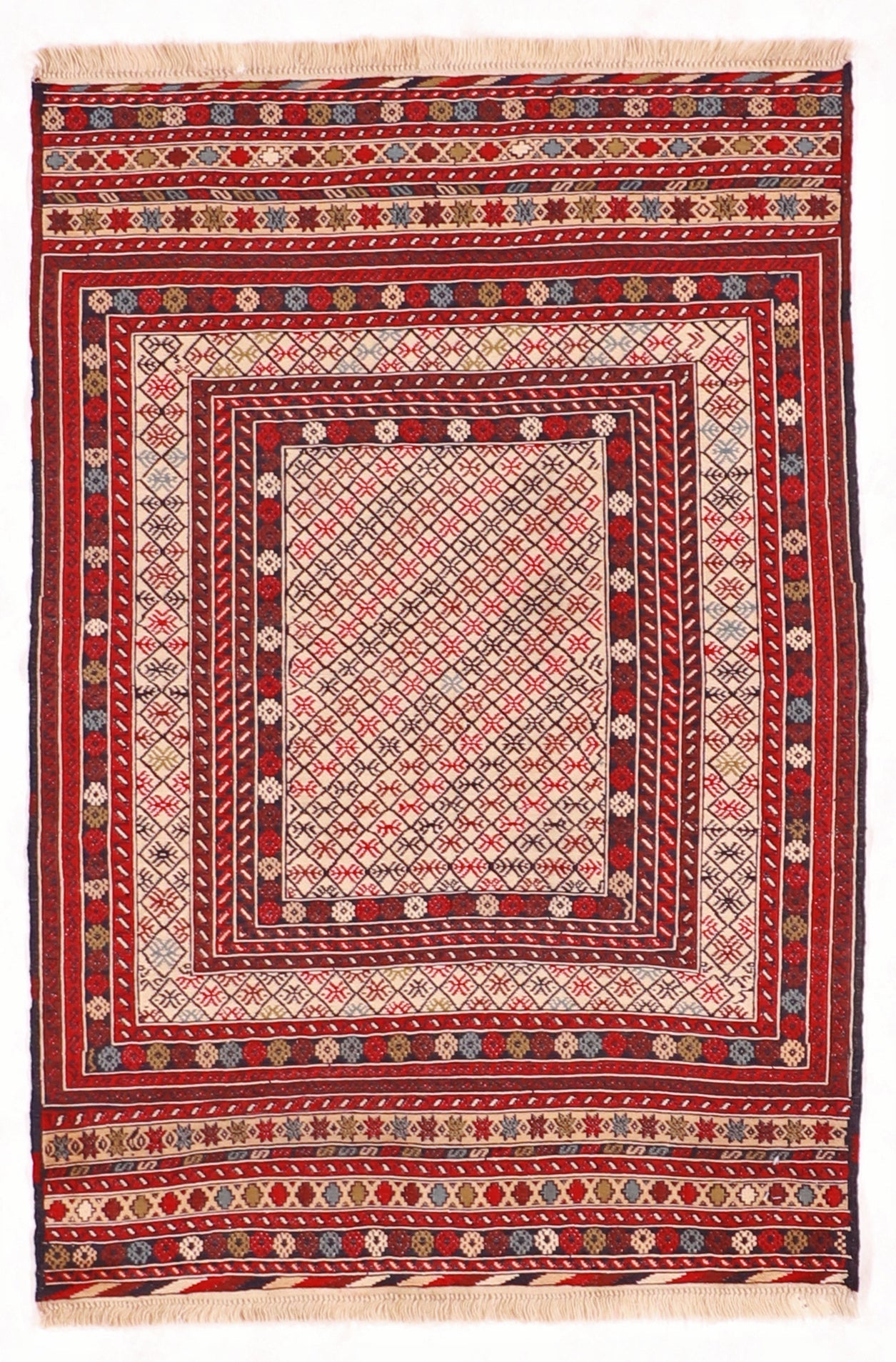 3x5 - Gegen Wool Geometric Rectangle - Hand Knotted Rug