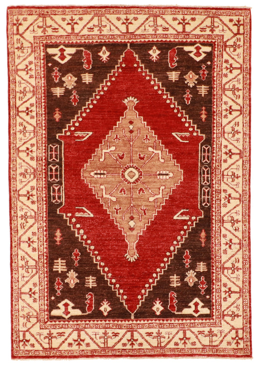 4x6 - Heriz Fine/Wool All Over Rectangle - Hand Knotted Rug