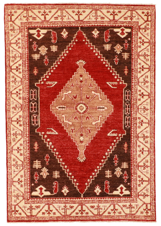 4x6 - Heriz Fine/Wool All Over Rectangle - Hand Knotted Rug