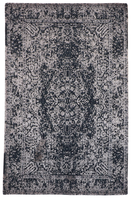 4x6 - Modern Silk/Wool All Over Rectangle - Hand Knotted Rug