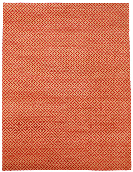 W 9.2 L 12.1 Modern 100% Wool Handmade All Over Design - 61737