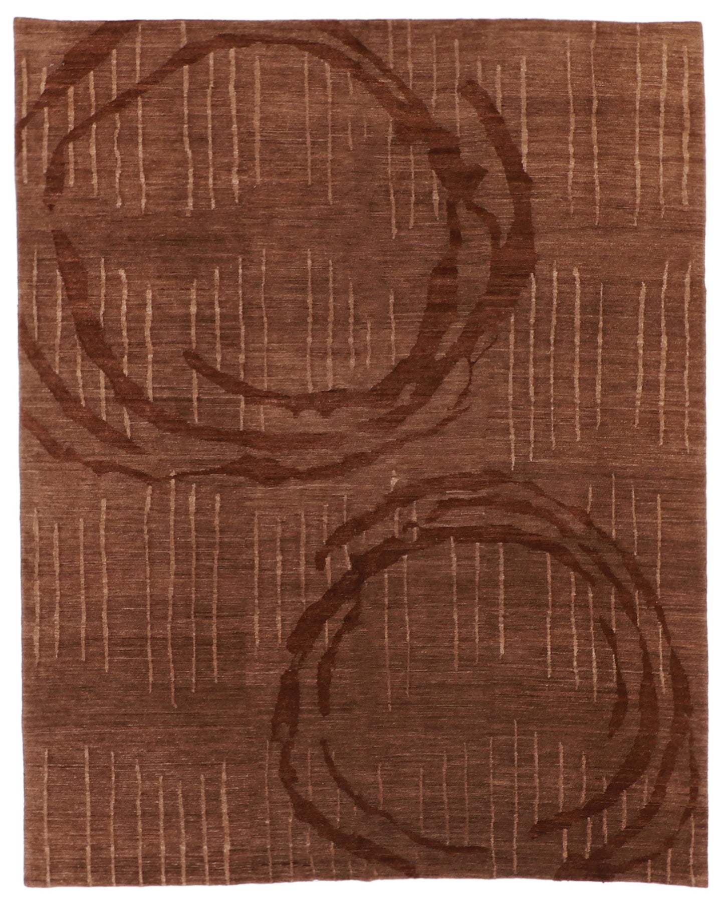 7x10 - Nepal Wool All Over Rectangle - Hand Knotted Rug