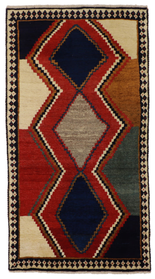 4x6 - Gabbeh Fine/Wool All Over Rectangle - Hand Knotted Rug