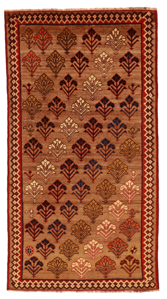 4x6 - Gabbeh Fine/Wool All Over Rectangl - Hand knotted Rug