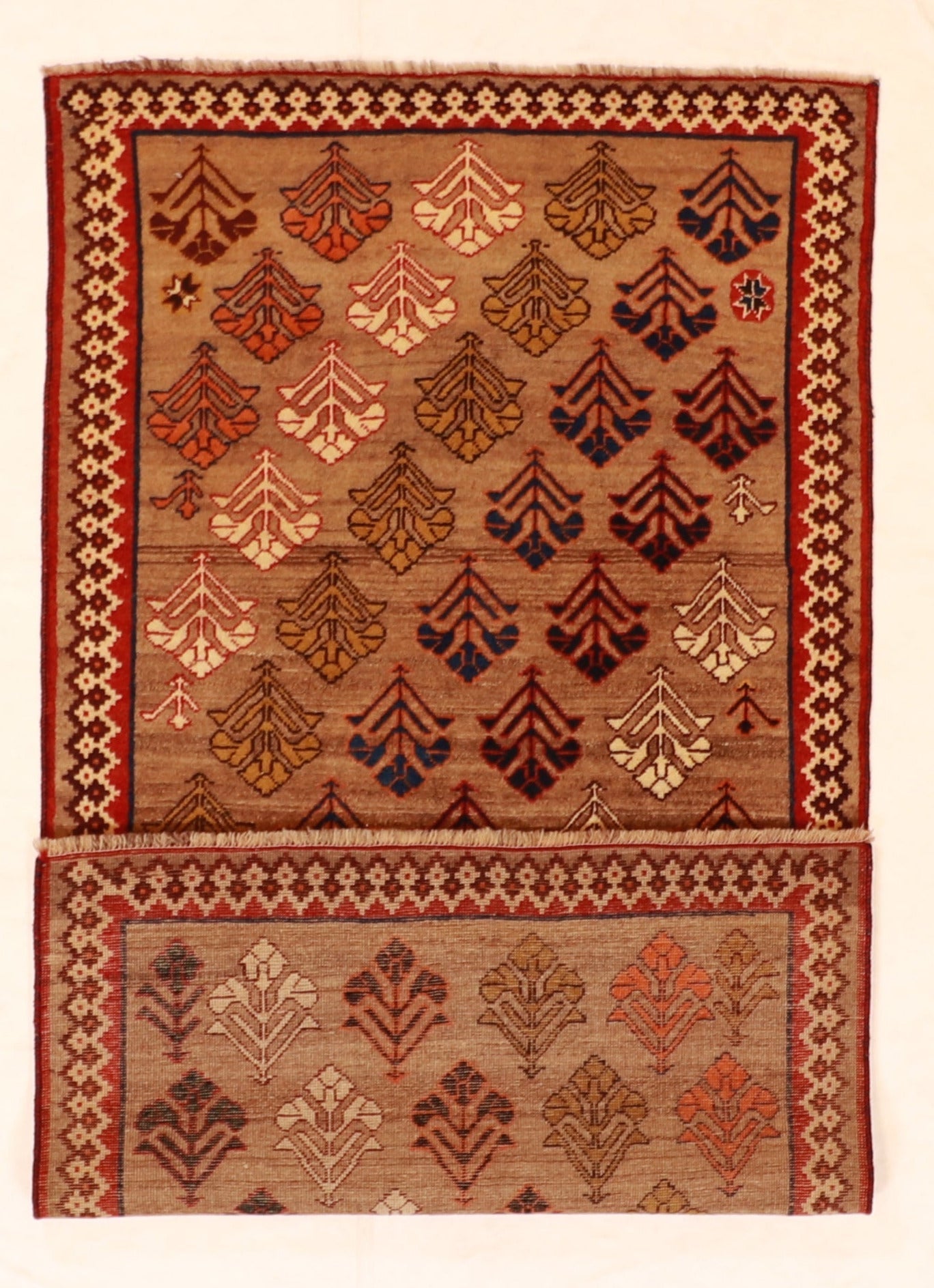 4x6 - Gabbeh Fine/Wool All Over Rectangl - Hand knotted Rug