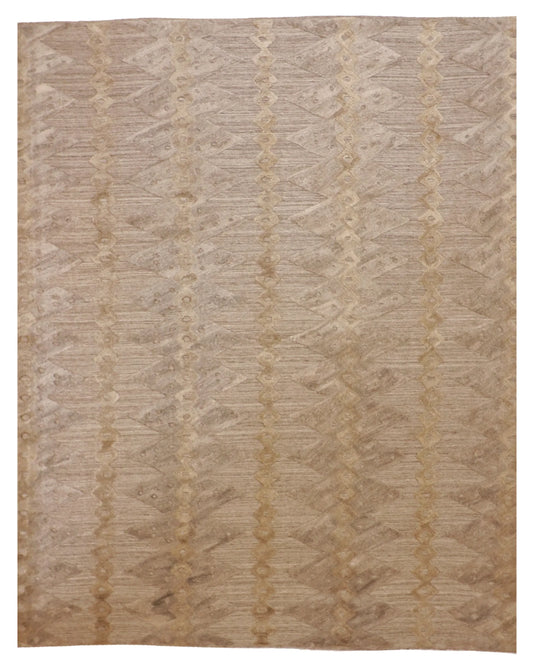 8x10 - Modern Fine/Wool All Over Rectangle - Hand Knotted Rug — 62019