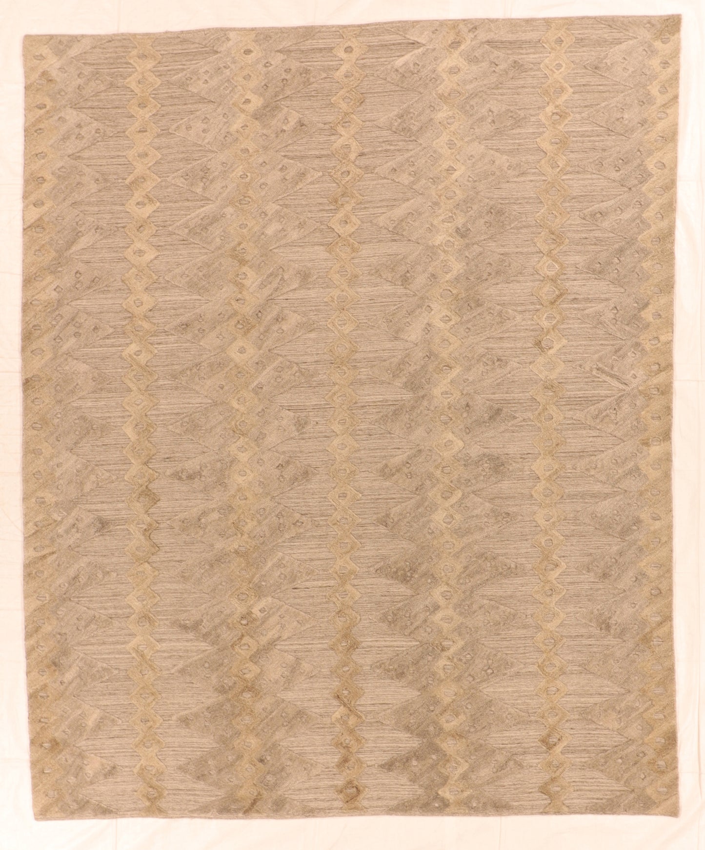 8x10 - Modern Wool All Over Rectangle - Hand Knotted Rug