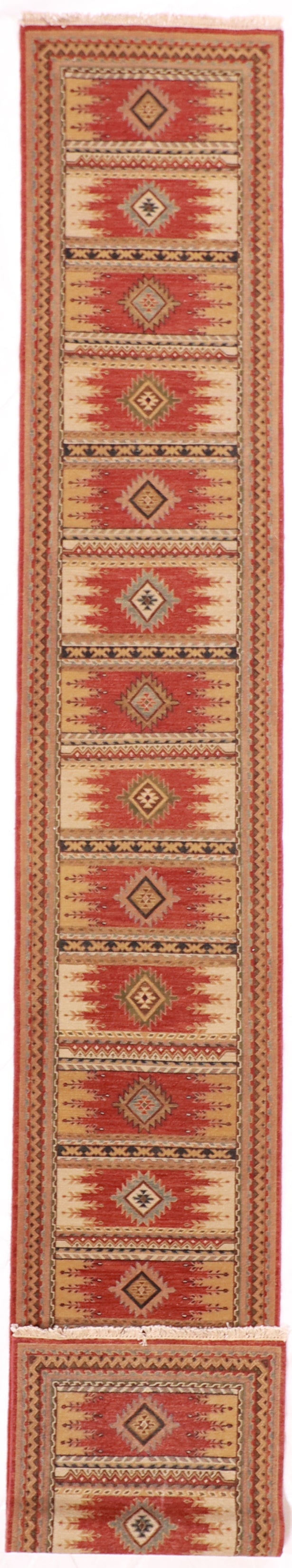 Runner - Karajeh Fine All Over Rectangle - Hand Knotted Rug